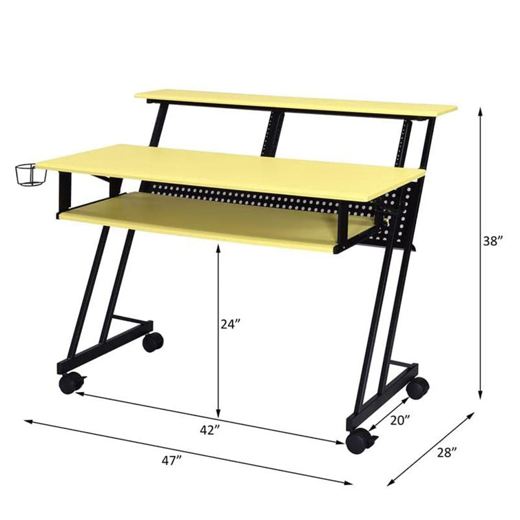 Music Studio Producer Recording Piano Stand Desk, Unique & Smart Design  Workstation Table